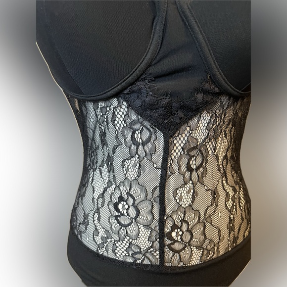 Haute Monde Black Lace Bodysuit size M - Picture 3 of 15